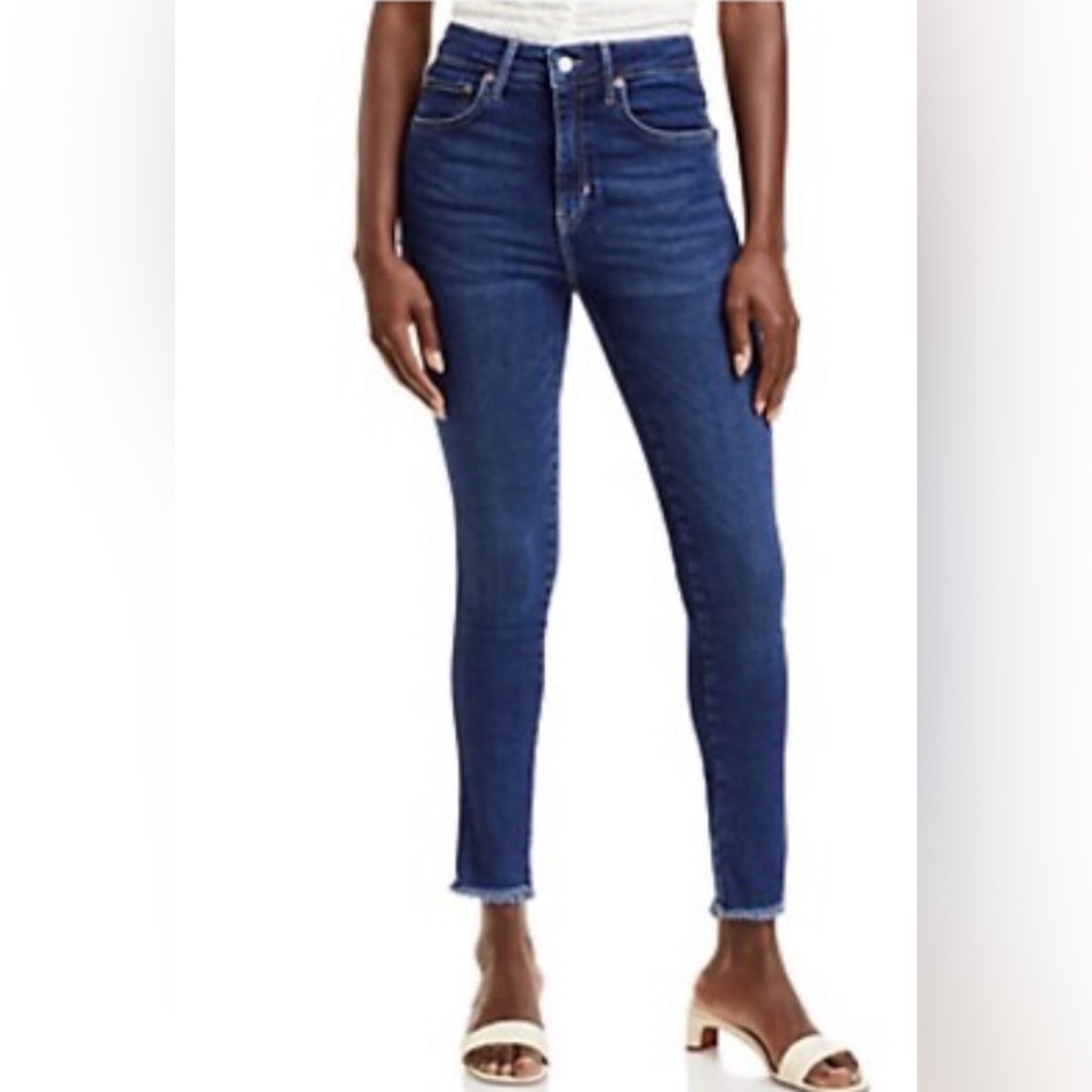 We the Free by Free People Fringe Hem Ankle Skinny Jeans